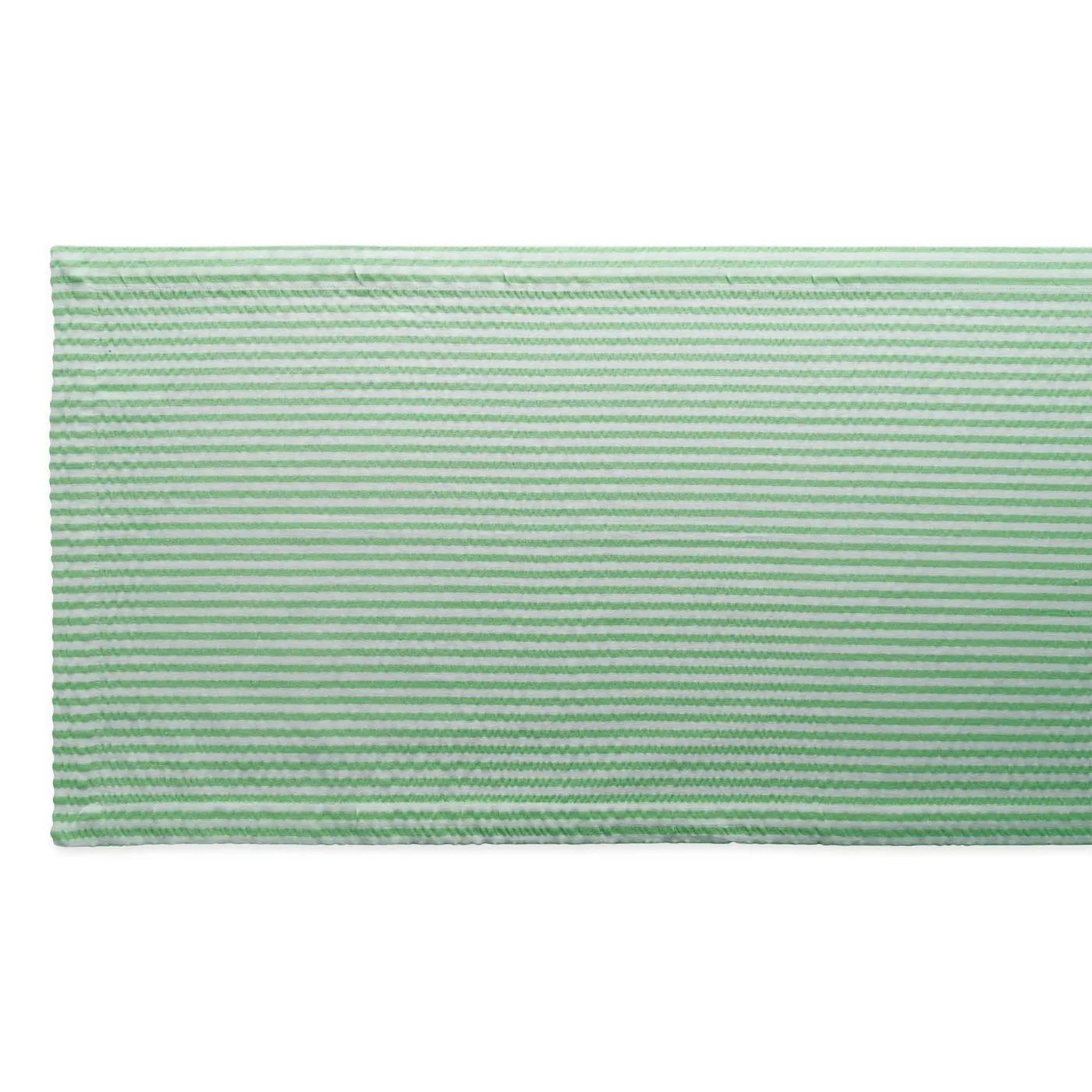 Dii CAMZ38950S Bright Green Striped Seersucker Table Runner - 72 Inche