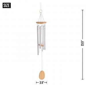 Accent 28191S Classic Aluminum Wind Chimes - 24 Inches