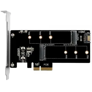 B+b UGT-M2PC200 M.2 Nvme + M.2 Sata Ssd Pcie X4 Adapter