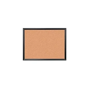 026U0001 | U Brands Natural Cork Bulletin Board with Black