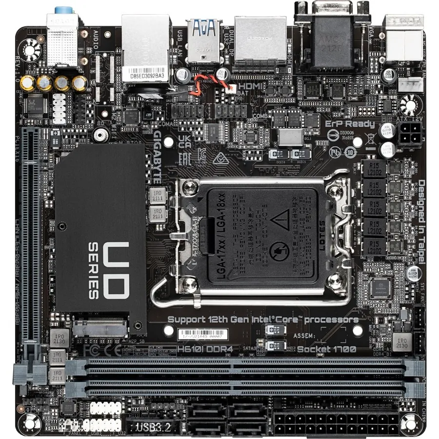 Gigabyte H610I DDR4 H610i Ddr4 - 1.0 - Motherboard - Mini Itx - Lga170