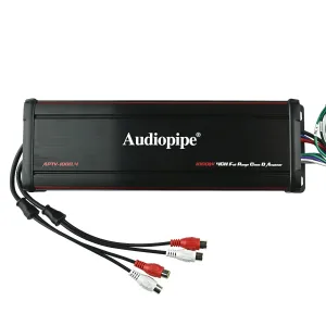 Audiopipe APTV10004 Micro 4 Channel Marine Powersports Amplifier 1000 