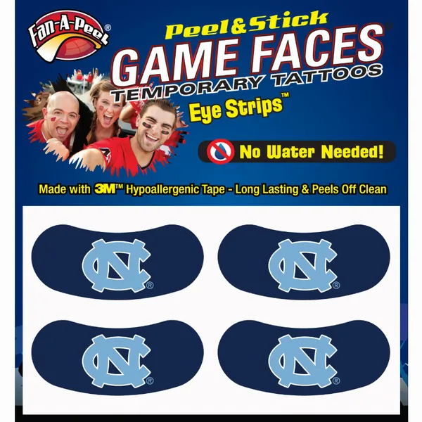 Innovative ES20R NORTH CAROLINA Black Eye Strips Fan-a-peel  Gamesface