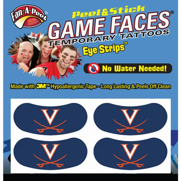 Innovative ES75R VIRGINIA Black Eye Strips Fan-a-peel  Gamesfaces (pac