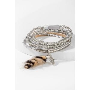 Saachiwholesale 609696 Malibu Double Wrap Bracelet (pack Of 1)