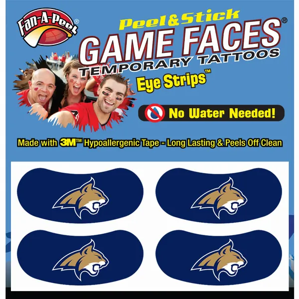 Innovative ES148 MONTANA STATE Black Eye Strips Fan-a-peel  Gamesfaces