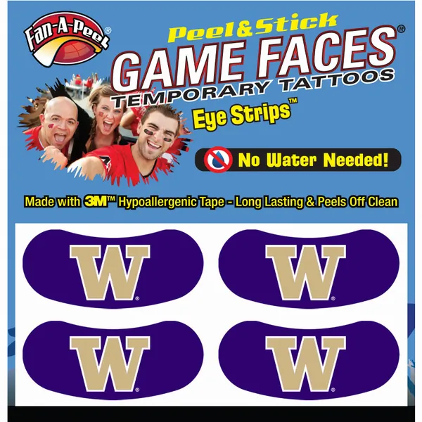 Innovative ES78R WASINGTON Black Eye Strips Fan-a-peel  Gamesfaces (pa