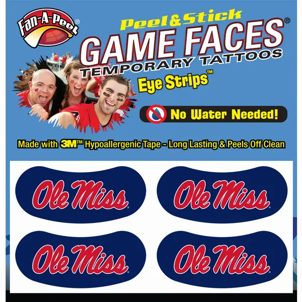 Innovative ES30R MISSISSIPPI Black Eye Strips Fan-a-peel  Gamesfaces (