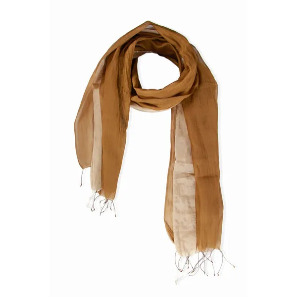 Saachiwholesale 120017 Lightweight Fringe Tan Scarf (pack Of 1)