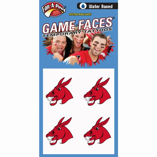 Innovative CB140R CENTRAL MISSOURI Fan-a-peel  Gamesfaces Water Tattoo