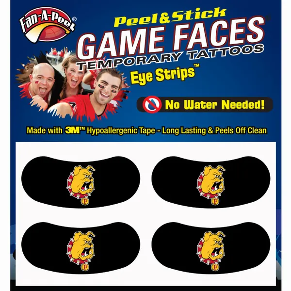 Innovative ES426R FERRIS STATE Black Eye Strips Fan-a-peel  Gamesfaces