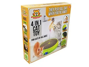 Bulk Buys Pokeboo 4-in-1 Interactive Cat Toy Set