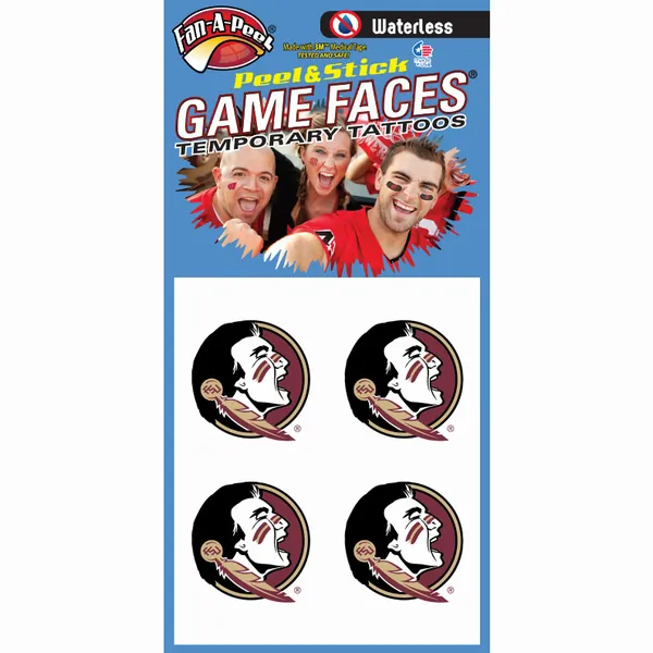 Innovative WC13R FLORIDA STATE Waterless Peel  Stick Temporary Tattoos