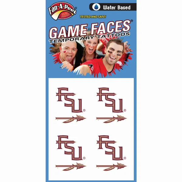 Innovative CB13R FLORIDA STATE Fan-a-peel  Gamesfaces Water Tattoos (p