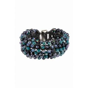 Saachiwholesale 608739 Multi Beaded Dapple Bracelet (pack Of 1)