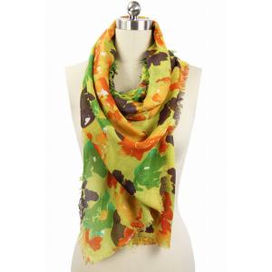 Saachiwholesale 117161 Okeefe Bright Floral Scarf (pack Of 1)