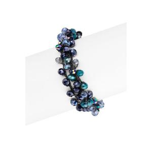 Saachiwholesale 608828 Moonlight Crochet Beaded Bracelet (pack Of 1)