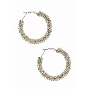 Saachiwholesale 614361 Nouvelle Hoop Earring (pack Of 1)