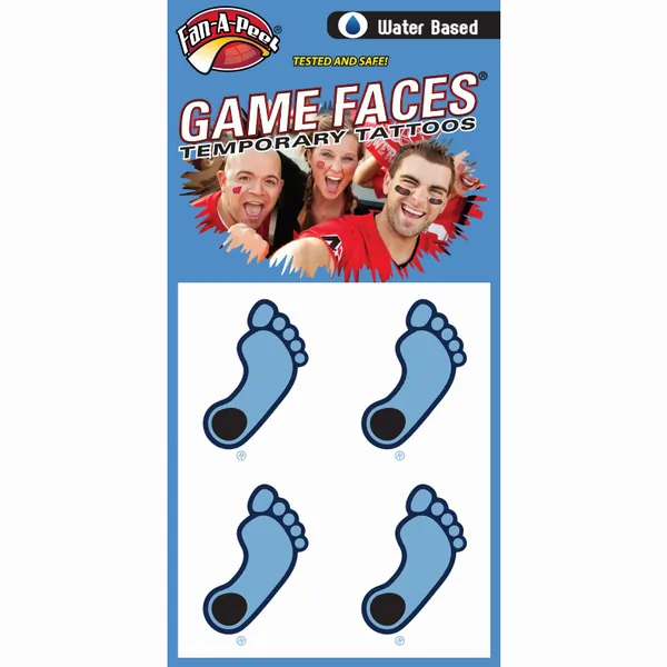 Innovative CS20R NORTH CAROLINA Fan-a-peel  Gamesfaces Water Tattoos (