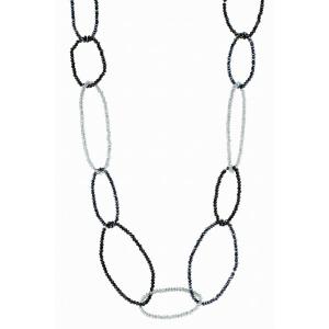 Saachiwholesale 609512 Long Sampark Oval Linked Necklace (pack Of 1)