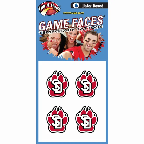 Innovative CB318R SOUTH DAKOTA Fan-a-peel  Gamesfaces Water Tattoos (p