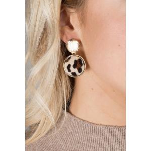 Saachiwholesale 612267 Leopard Earring (pack Of 1)