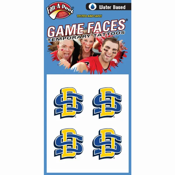 Innovative CB136R SOUTH DAKOTA STATE Fan-a-peel  Gamesfaces Water Tatt