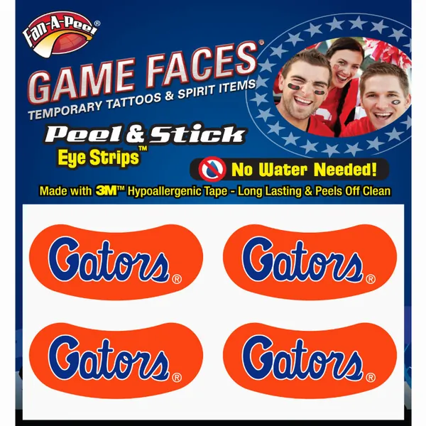 Innovative ES14R FLORIDA Black Eye Strips Fan-a-peel  Gamesfaces (pack