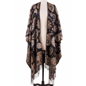 Saachiwholesale 806679 Paisley Kimono (pack Of 1)