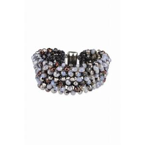 Saachiwholesale 608740 Multi Beaded Dappled Bracelet (pack Of 1)