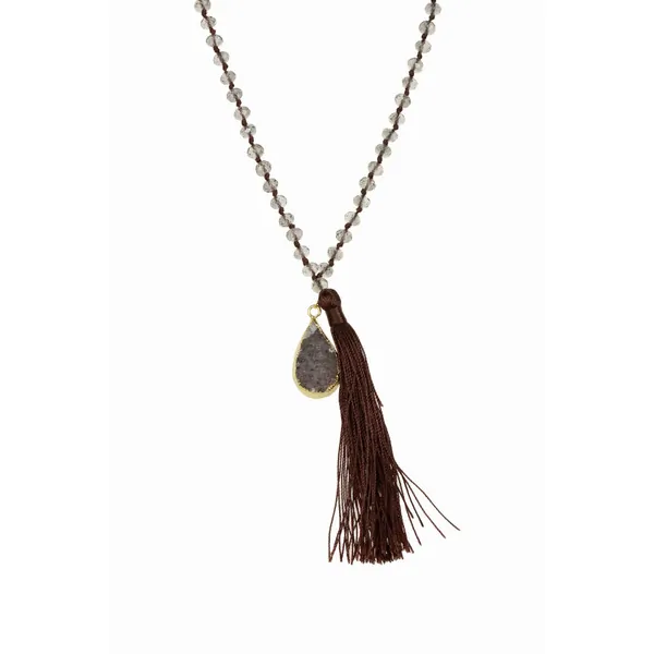 Saachiwholesale 607733 Long Beaded Tassel Necklace (pack Of 1)