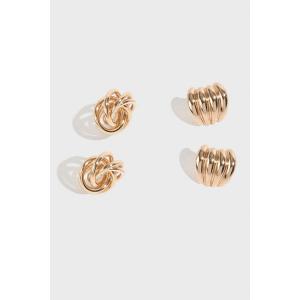 Saachiwholesale 613024 Love Knot Stud Earring Set (pack Of 1)