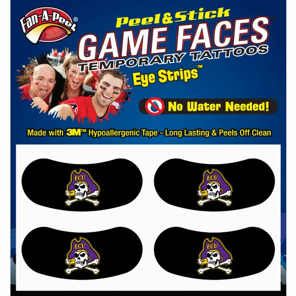 Innovative ES43R EAST CAROLINA Black Eye Strips Fan-a-peel  Gamesfaces