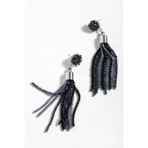 Saachiwholesale 609608 Multi Colored Crystal Tassel Earring (pack Of 1