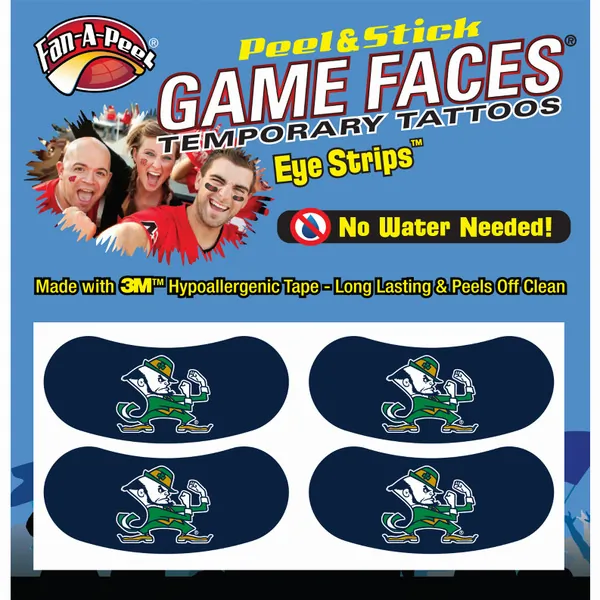 Innovative ES59R NOTRE DAME Black Eye Strips Fan-a-peel  Gamesfaces (p