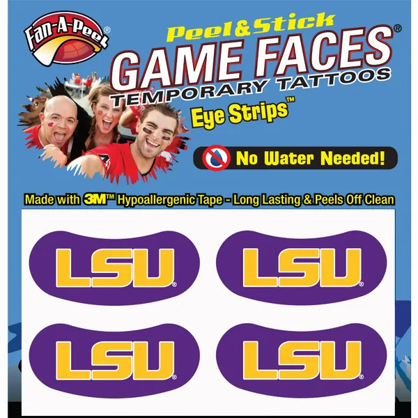 Innovative ES50R LSU Black Eye Strips Fan-a-peel  Gamesfaces (pack Of 