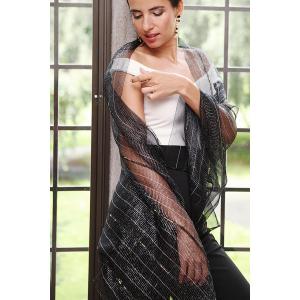 Saachiwholesale 132566 Olivia Sheer Scarf (pack Of 1)