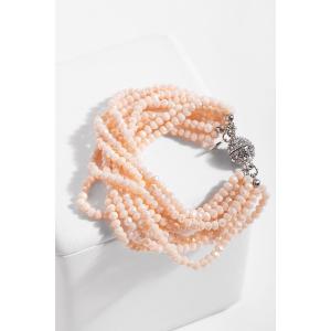 Saachiwholesale 614793 Multi Strand Crystal Bracelet (pack Of 1)