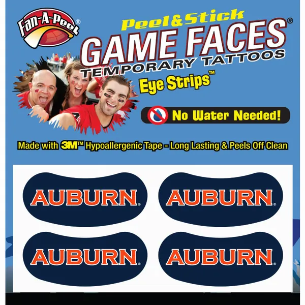 Innovative ES12R AUBURN Black Eye Strips Fan-a-peel  Gamesfaces (pack 