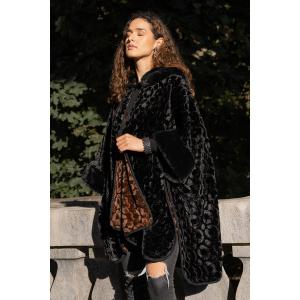 Saachiwholesale 806900 Patchett Faux Fur Kimono (pack Of 1)