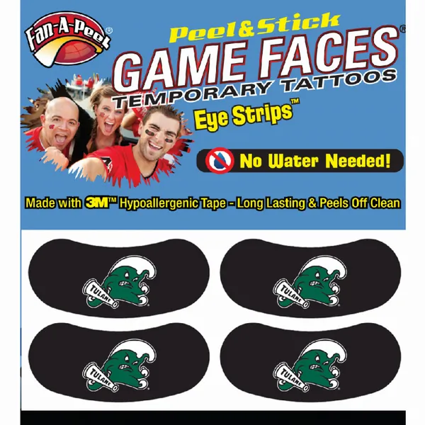 Innovative ES72R TULANE Black Eye Strips Fan-a-peel  Gamesfaces (pack 