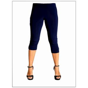 Island P001-N2 Capri Length Legging. Three Button Trim At The Leg Open