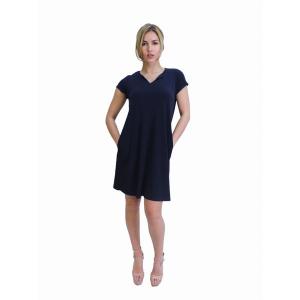 Island D079-B3 Short Sleeves Knee Length Bodycon Dress (pack Of 1)