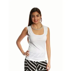 Island T318-W-P3 Round Neck Basic Solid Tank Top (pack Of 1)