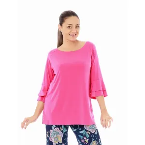 Island T511-F-P1 Double Bell Sleeve Tunic (pack Of 1)