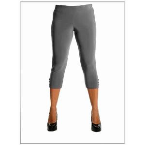 Island P001-G-P3 Capri Length Legging. Three Button Trim At The Leg Op