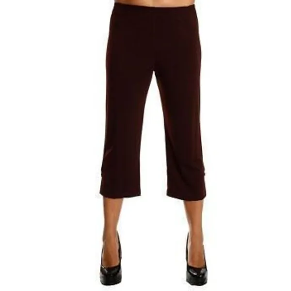 Island P004-BR5 Straight Leg Capri Pant (pack Of 1)