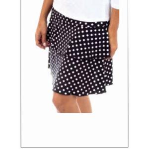 Island SH001-5006B5 3 Tier Printed Skort With The Ruffle In The Center