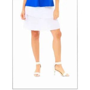 Island SH001-W4 3 Tier Solid Colors Skort With The Ruffle In The Cente