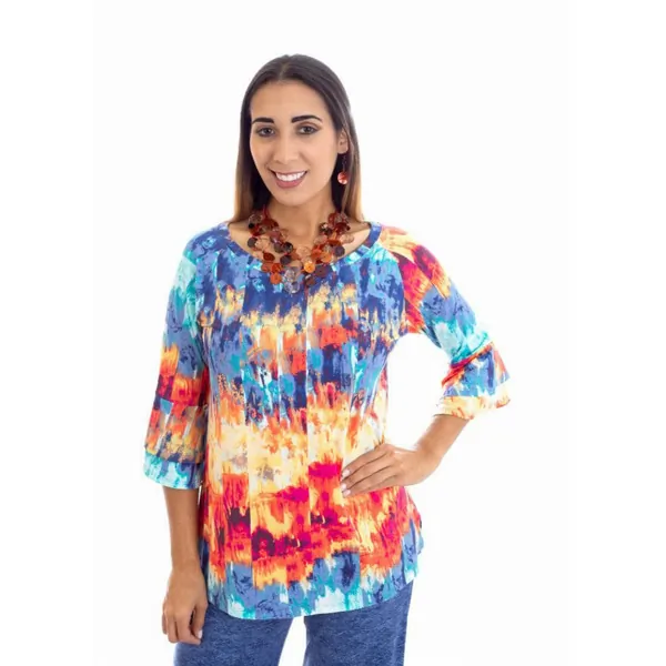 Island T511-2036-P1 Double Bell Sleeve Tunic (pack Of 1)